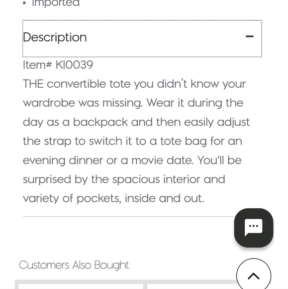 Kipling Alvy 2-in-1 Convertible Tote, Navy Blue - Picture 7 of 7